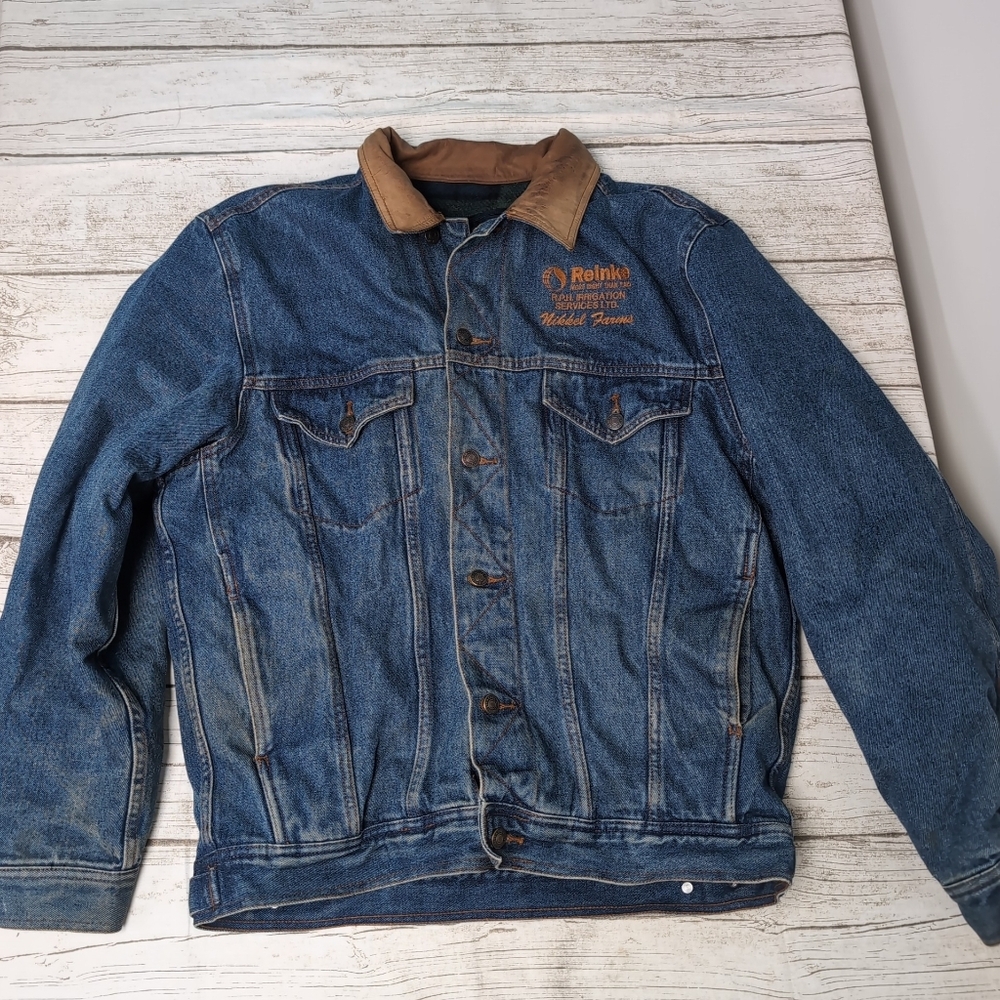 Canada Sportswear Fleece Lined Jean Jacket Size Medium